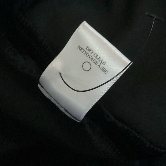 A.L.C. Robbie Silk Blend Black Velvet Cropped Wide Leg Trouser Pants 4 - Picture 10 of 10